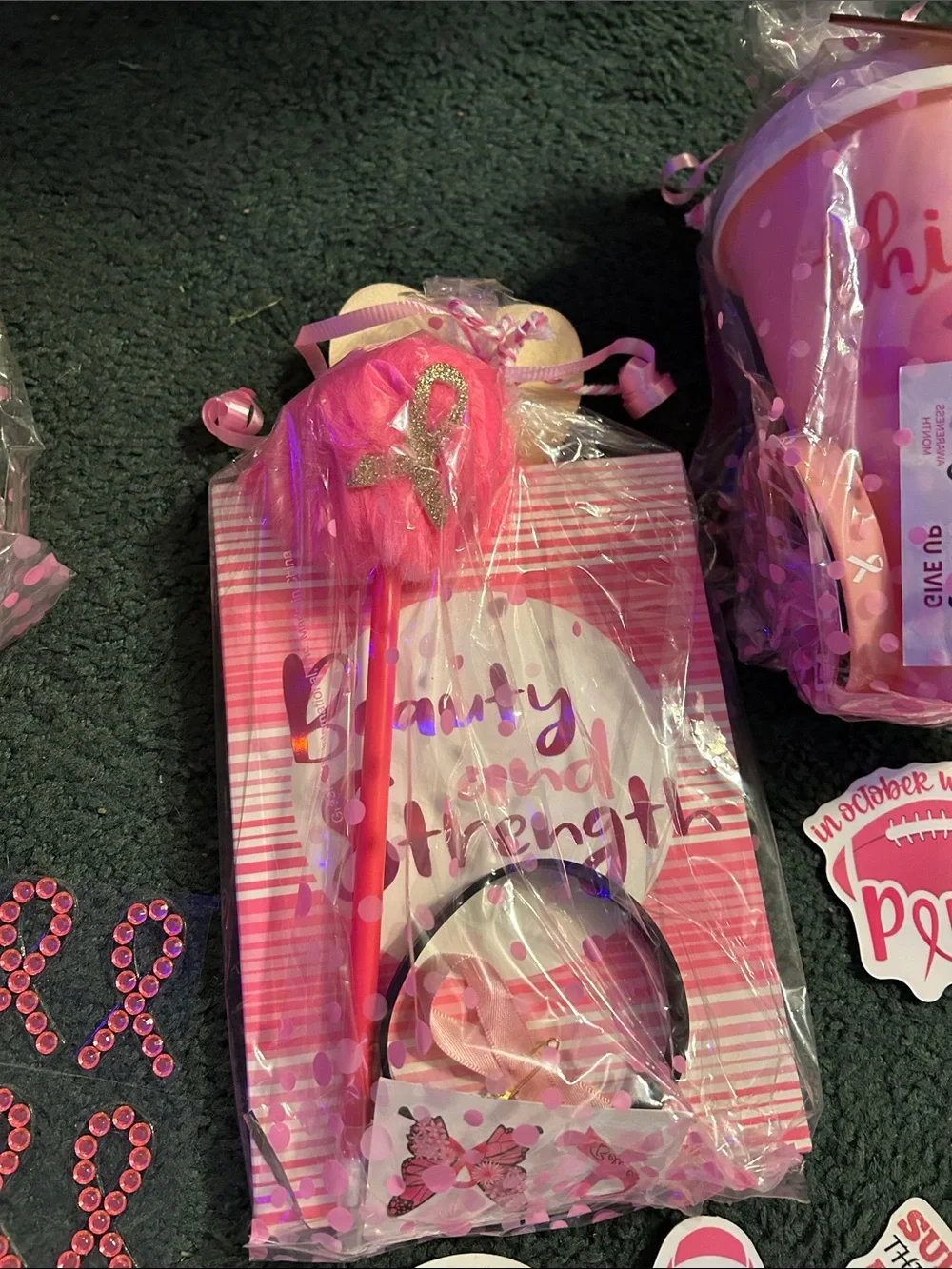 Pink Breast Cancer Awareness Party Favor Pack